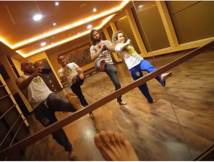 Capoeira con amigos