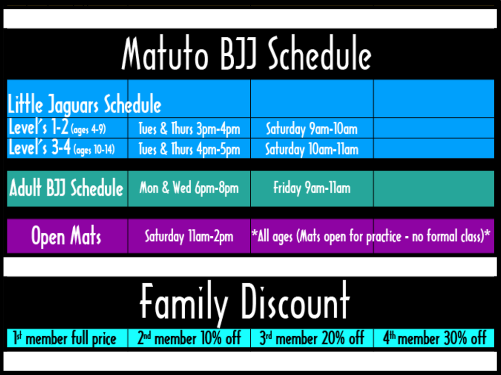 Horario Matuto BJJ